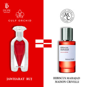 Jawharat RUJ Dupe Hibiscus Mahajad Maison Crivelli