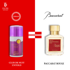 CLUB DE NUIT UNTOLD Dupe Baccarat Rouge 540 By Maison Francis Kurkdjian