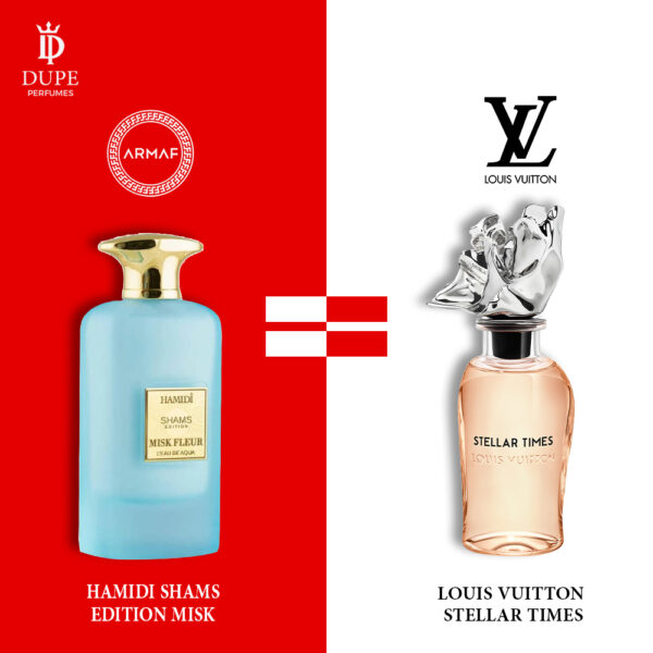 HAMIDI SHAMS EDITION MISK FLEUR 100ML AQUA Dupe Louis Vuitton Stellar Times