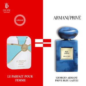 LE PARFAIT POUR FEMME AZURE 200ML EDP Dupe Giorgio Armani Prive Bleu Lazuli
