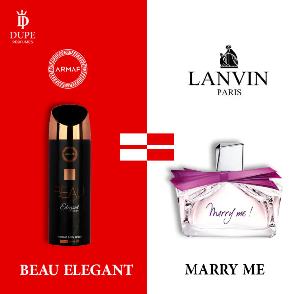 ARMAF BEAU ELEGANT WOMEN PERFUME SPRAY 200ML DUPE Lanvin Marry Me