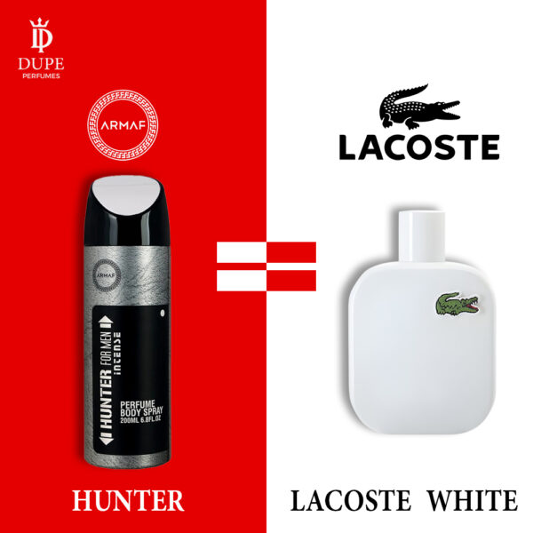 ARMAF HUNTER FOR MEN PERFUME SPRAY 200ML DUPE LACOSTE WHITE