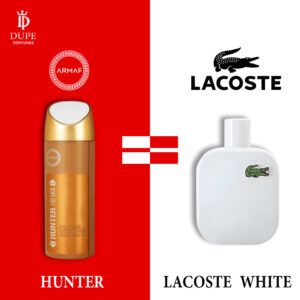 ARMAF HUNTER FOR MEN PERFUME SPRAY 200ML DUPE LACOSTE WHITE