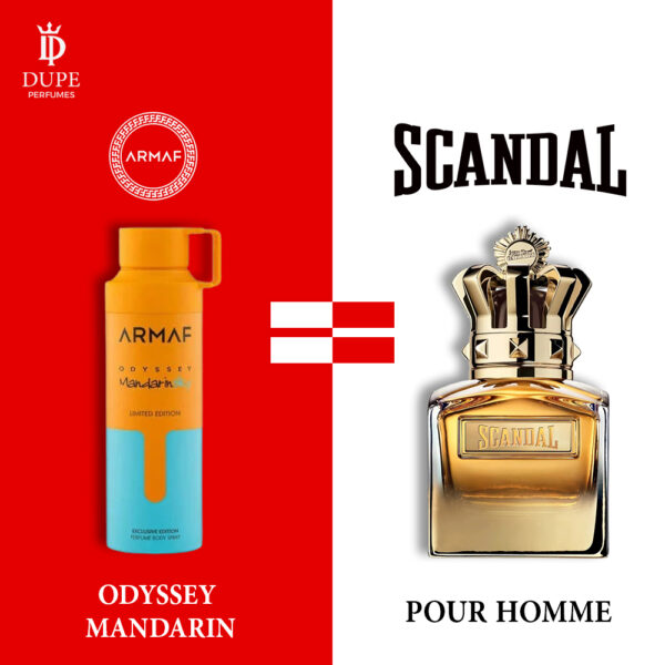 ARMAF ODYSSEY MANDARIN SKY PERFUME SPRAY 200ML DUPE Jean Paul Gaultier Scandal Pour Homme