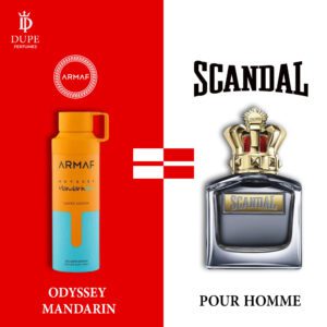 ARMAF ODYSSEY MANDARIN SKY PERFUME SPRAY 200ML DUPE Jean Paul Gaultier Scandal Pour Homme
