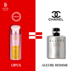ARMAF OPUS (W) PERFUME SPRAY 200ML DUPE Chanel Allure Homme Edition Blanche