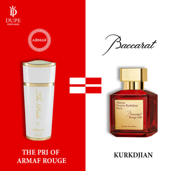ARMAF THE PRI OF ARMAF ROUGE PERFUME SPRAY 200ML DUPE Maison Francis Kurkdjian Baccarat Rouge 540