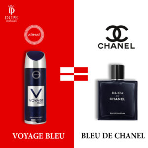 ARMAF VOYAGE BLEU PERFUME SPRAY 200ML DUPE Bleu de Chanel by Chanel